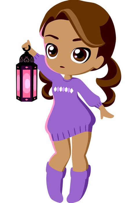 Download Girl Lantern Light Royalty Free Stock Illustration Image