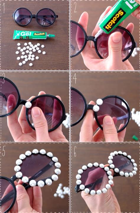 15 Diy Embellished Sunglasses Tutorials Carnevale Fai Da Te