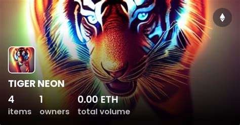 Tiger Neon Collection Opensea