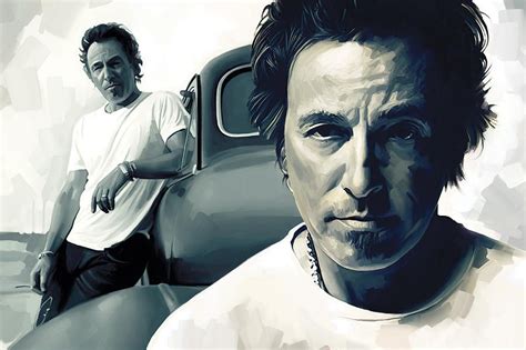 Bruce Springsteen The Boss Artwork By Sheraz A Bruce Springsteen