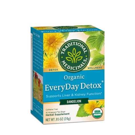 Traditional Medicinals Everyday Detox Dandelion 16 Teabags Aesthetic Today Uae