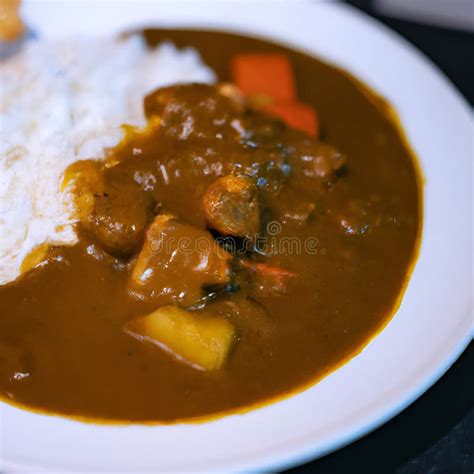 Japanese Curry Rice Stock Illustration Illustration Of Cuisine 303868534