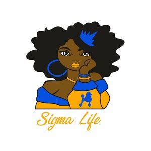 Sigma Life Queen Girl Svg, Sigma Gamma Rho Png, Sigma Girl Sorority ...