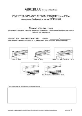 Volet Procopi Reglage Pdf Notice Manuel D Utilisation