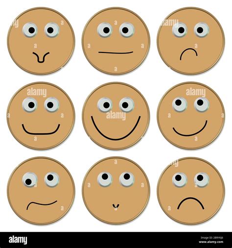 Emojis with different moods Stock Photo - Alamy