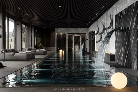 Вилла Шопино 1000 m² | Sokolov Architects in 2024 | Indoor pool design ...