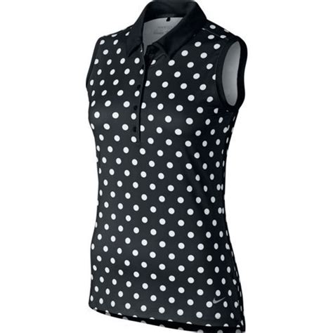 Nike Ladies Precision Sleeveless Print Golf Shirtspolka Dot