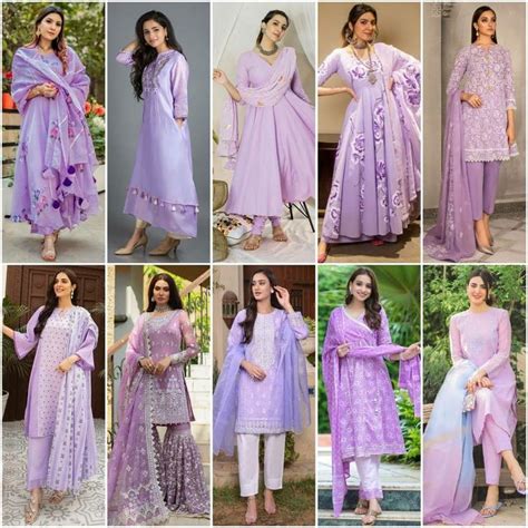 Lavender colour suit design 2023 Lilac colour punjabi suits लवडर