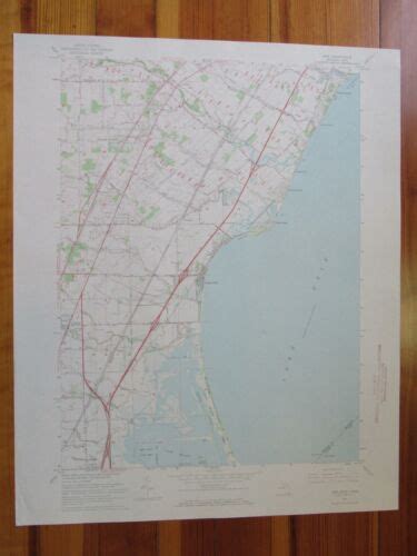 Erie Michigan 1969 Original Vintage USGS Topo Map EBay