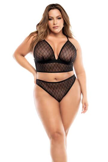 Plus Size Contemporary Glamour Lingerie Set By Mapal