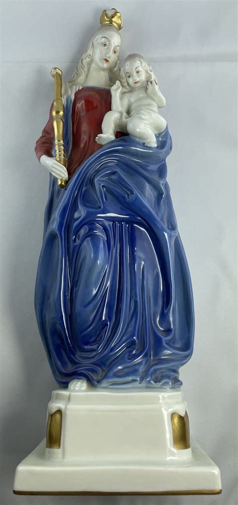 Rosenthal Porzellan Figur Madonna Mit Kind Und Zepter Ferdinand