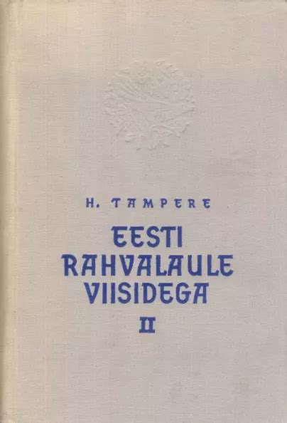 Eesti Rahvalaule Viisidega Uued Ja Kasutatud Raamatud Raamatukoi