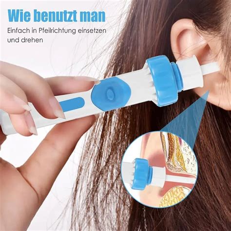 Electric Cordless Safe Vibration Painless Vacuum Ear Wax Cleaner