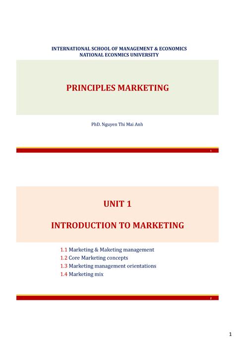 Unit 5 Market Segmentation Targeting And Positionning 1 Principles Marketing Phd Nguyen Thi