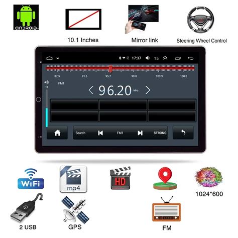 Autoradio Android Universel De Pouces Din Avec Haut Parleur