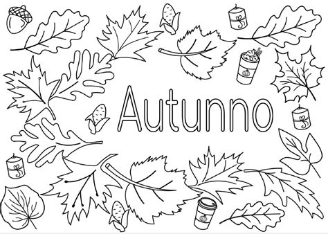 Disegno Da Colorare AUTUNNO 2