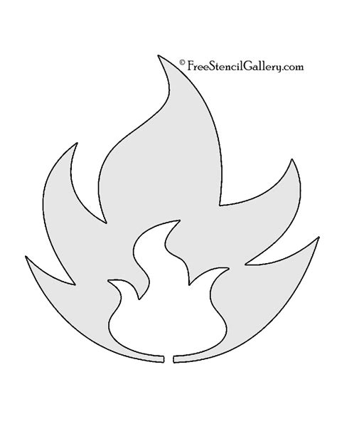 Pokemon - Fire Type Symbol Stencil | Free Stencil Gallery