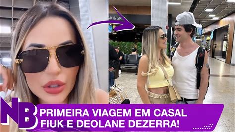 FIUK E DEOLANE FAZEM PRIMEIRA VIAGEM EM CASAL PARA RACHO DE CARLINHOS