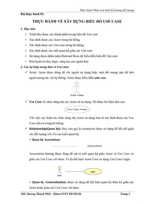 Pdf ThỰc HÀnh VỀ XÂy DỰng BiỂu ĐỒ Use Case · Bản Vẽ Use Case Về Atm