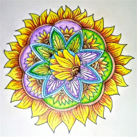 Sunflower Insprired Mandala Erika Matyok