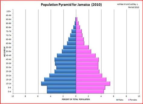 Population Pyramid - Developing Country- JAMAICA