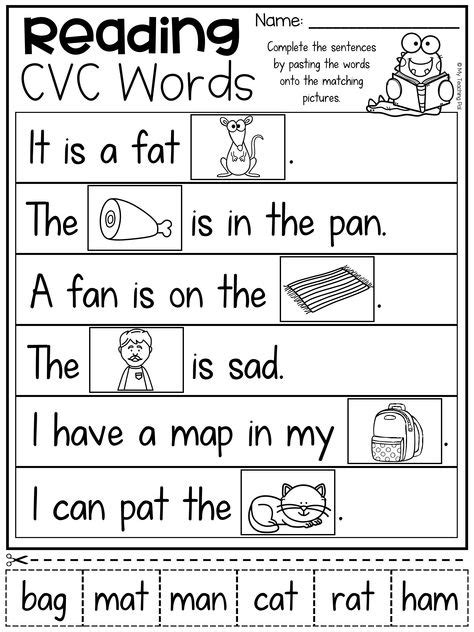 Short A Cvc Worksheet Pack With A Bonus Literacy Center Phonics Cvc