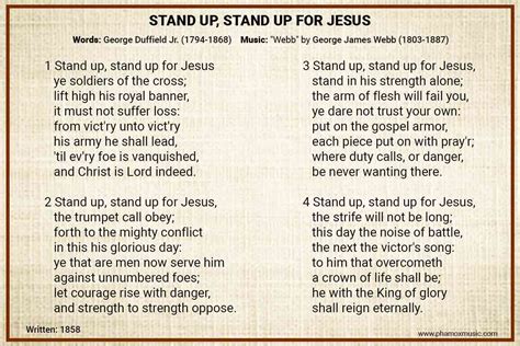 Stand Up Stand Up For Jesus Hymn Story Behind It Phamox Music