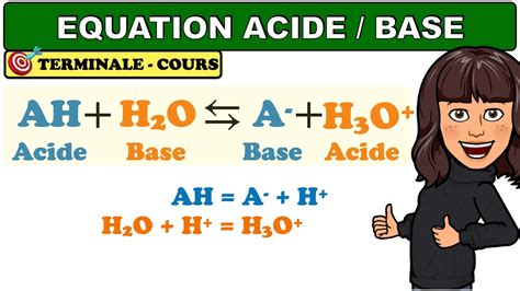 Equation De R Action Acide Base Chimie Terminale Youtube