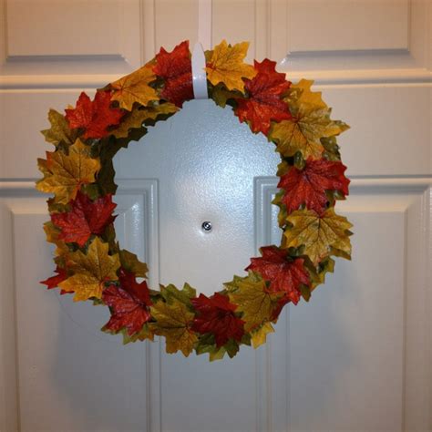 Dollar Store Fall Wreath Fall Wreath Crafty Dollar Stores