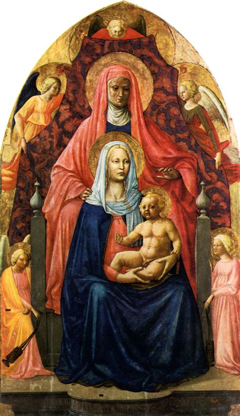 Masaccio Madonna And Child With Saint Anne Dipingere Idee Pittura