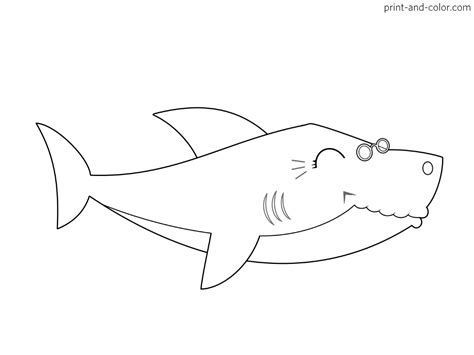 Baby Shark coloring pages | Print and Color.com