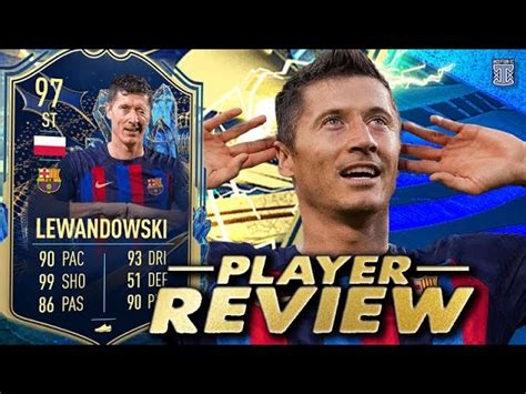 97 TEAM OF THE SEASON LEWANDOWSKI PLAYER REVIEW TOTS FIFA 23