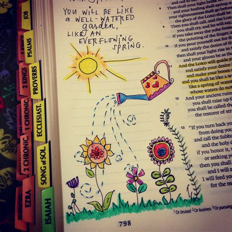 Isaiah 5811 By Racquel Guevara Bible Art Journaling Bible Art