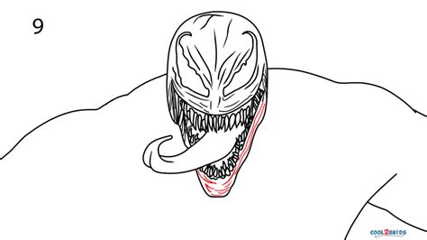 How to Draw Venom (Step by Step Pictures)