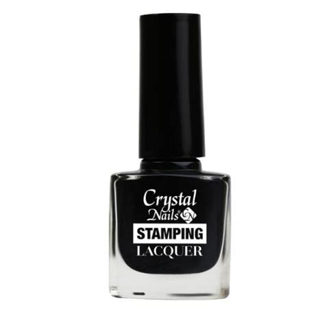 Crystal Nails Stamping Lacquer Black Nagelgroothandel Nl