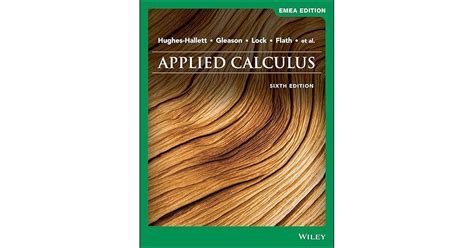 Applied Calculus 6th Edition Emea Edition By Deborah Hughes Hallett