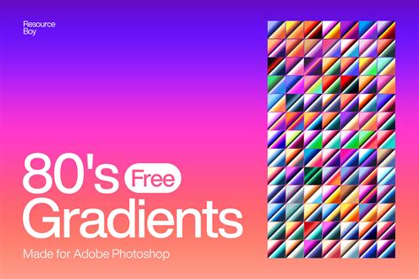 Free 80s Photoshop Gradients (150 Gradients) | Resource Boy