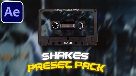 Shakes Preset Pack After Effects Tutorial Youtube