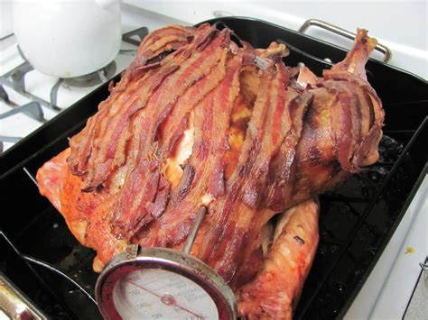 Bacon Wrapped Turkey - Nerd Family