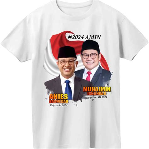 Jual Kaos Baju Amin Anies Baswedan Muhaimin Presiden Wakil