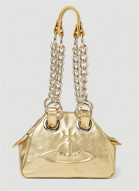 Vivienne Westwood Archive Orb Chain Shoulder Bag In Natural Lyst