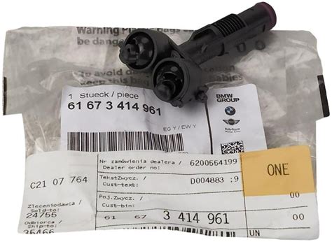 OE BMW DYSZA SPRYSKIWACZA LAMP BMW X3 E83 M PAK 61673414961 Za 176 12