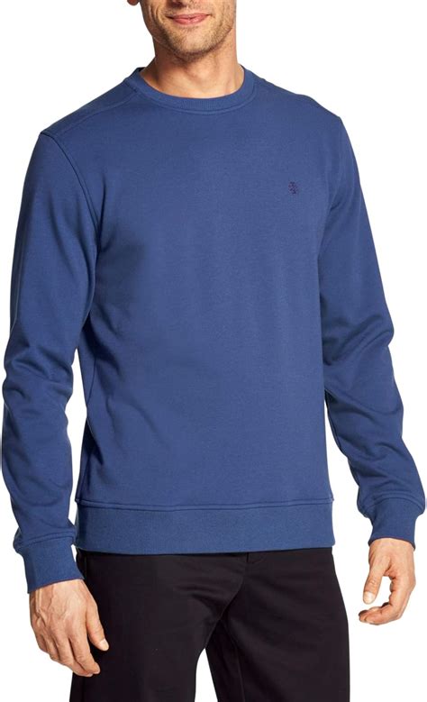 IZOD Men S Slim Fit Advantage Performance Crewneck Fleece Sweatshirt At