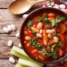 Naked Minestrone Soup Whole Plant Based Vegan Oil And Salt Free