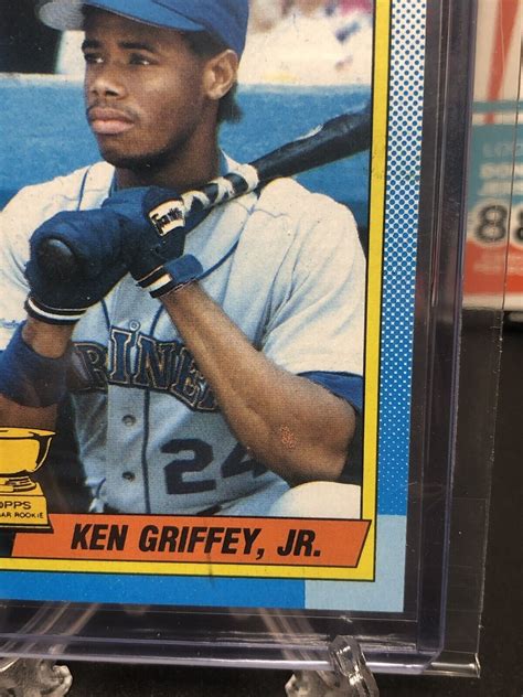 Topps Ken Griffey Jr All Star Rookie Bloody Scar Error Card