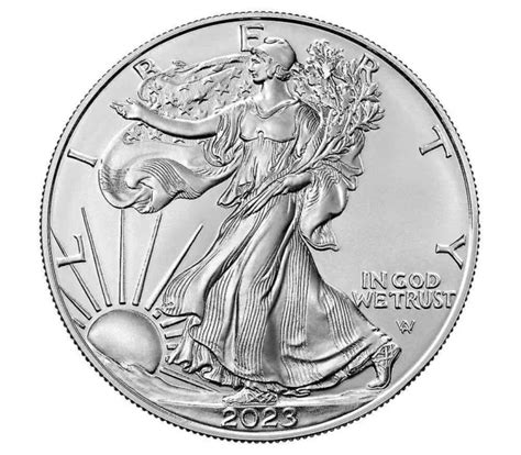 Oz American Eagle Type Ii Fine Silver Coin Bu Onza De