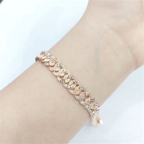 Jual Gelang Rantai Sisik Naga Kombinasi Ukir Cantik Manis Awet Shopee