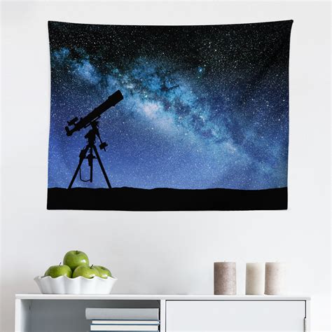 Galaxy Tapestry Astronaut Floats Outer Space Planet Earth Globe