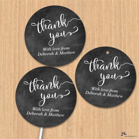 Printable Black Chalkboard Thank You 2 Images Instant Etsy