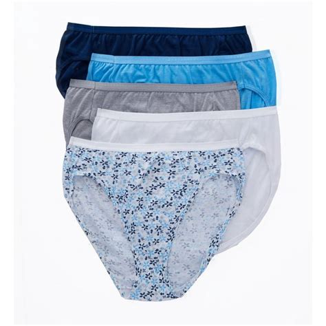 Hanes Hanes Ultimate Women S Comfort Cotton Hi Cut Underwear 5 Pack